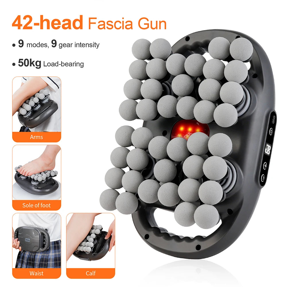 Pistola de Massagem com até 42 Cabeças