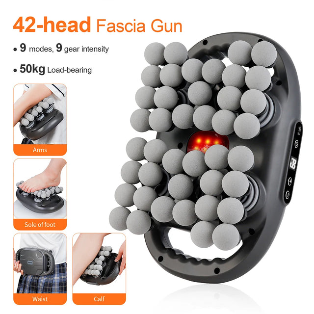 Pistola de Massagem com até 42 Cabeças