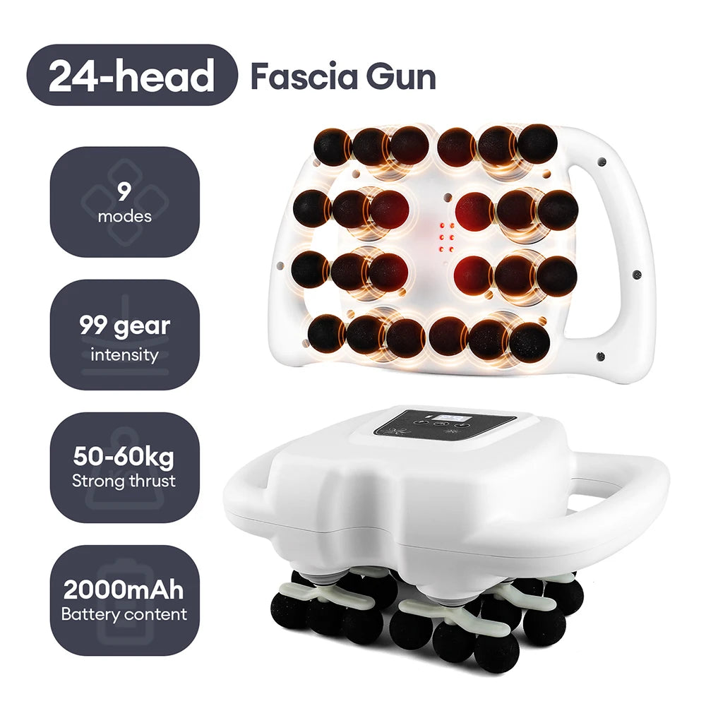 Pistola de Massagem com até 42 Cabeças
