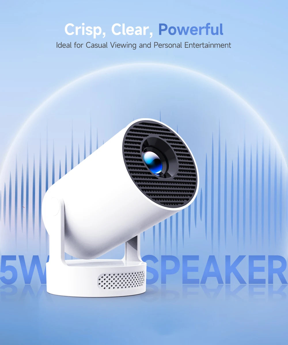 Projetor Portátil Android HY300 Pro com Wi-Fi 6