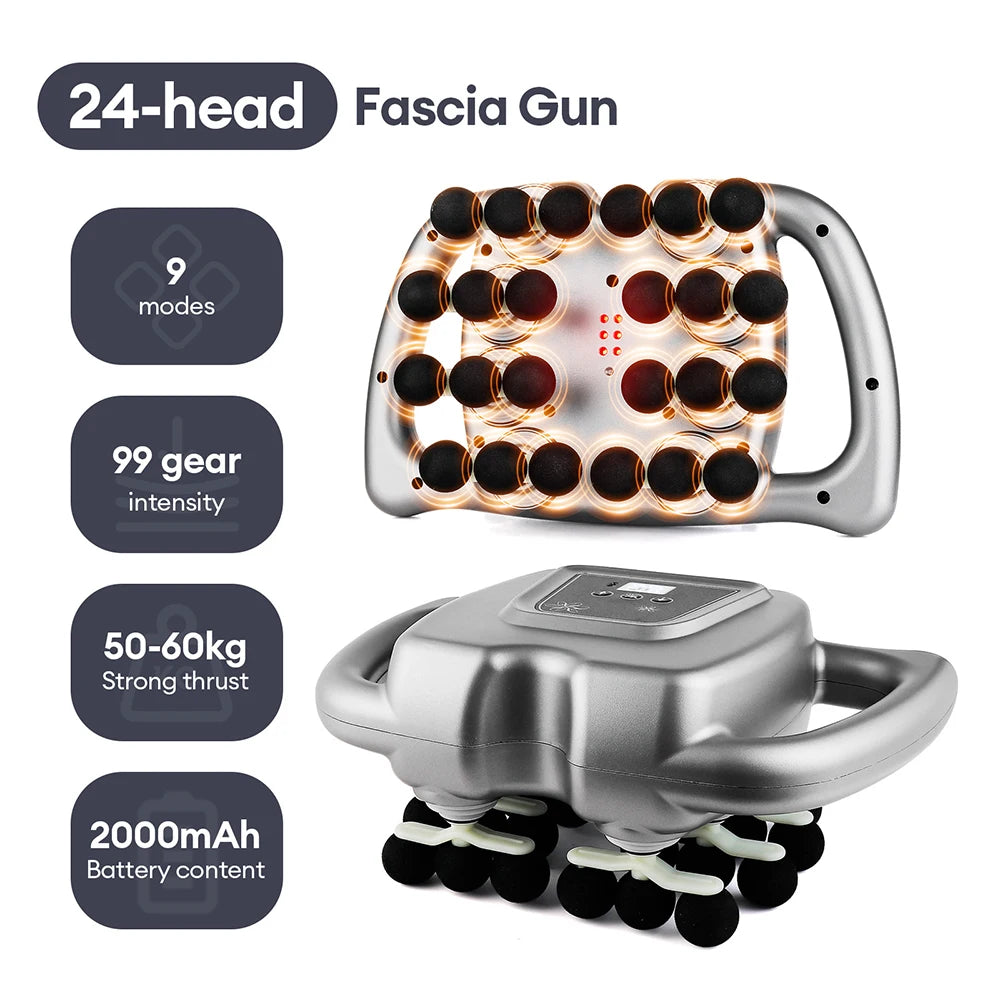 Pistola de Massagem com até 42 Cabeças