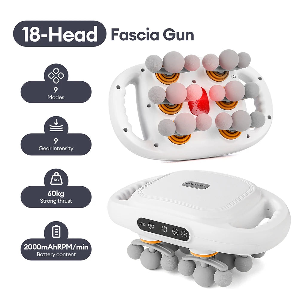 Pistola de Massagem com até 42 Cabeças